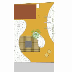 Tuinontwerp Noord-Brabant – organische vormen in een natuurlijke achtertuin